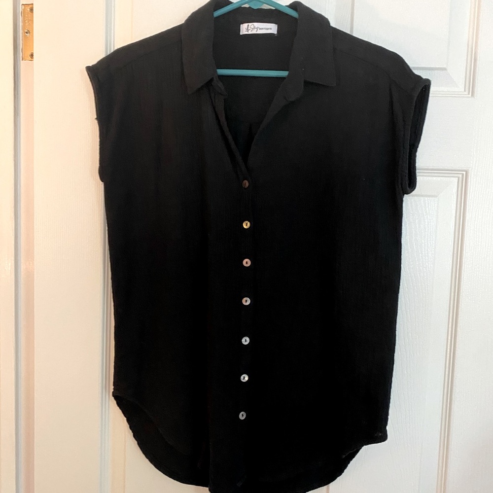 NWOT Cotton Gauze Top
